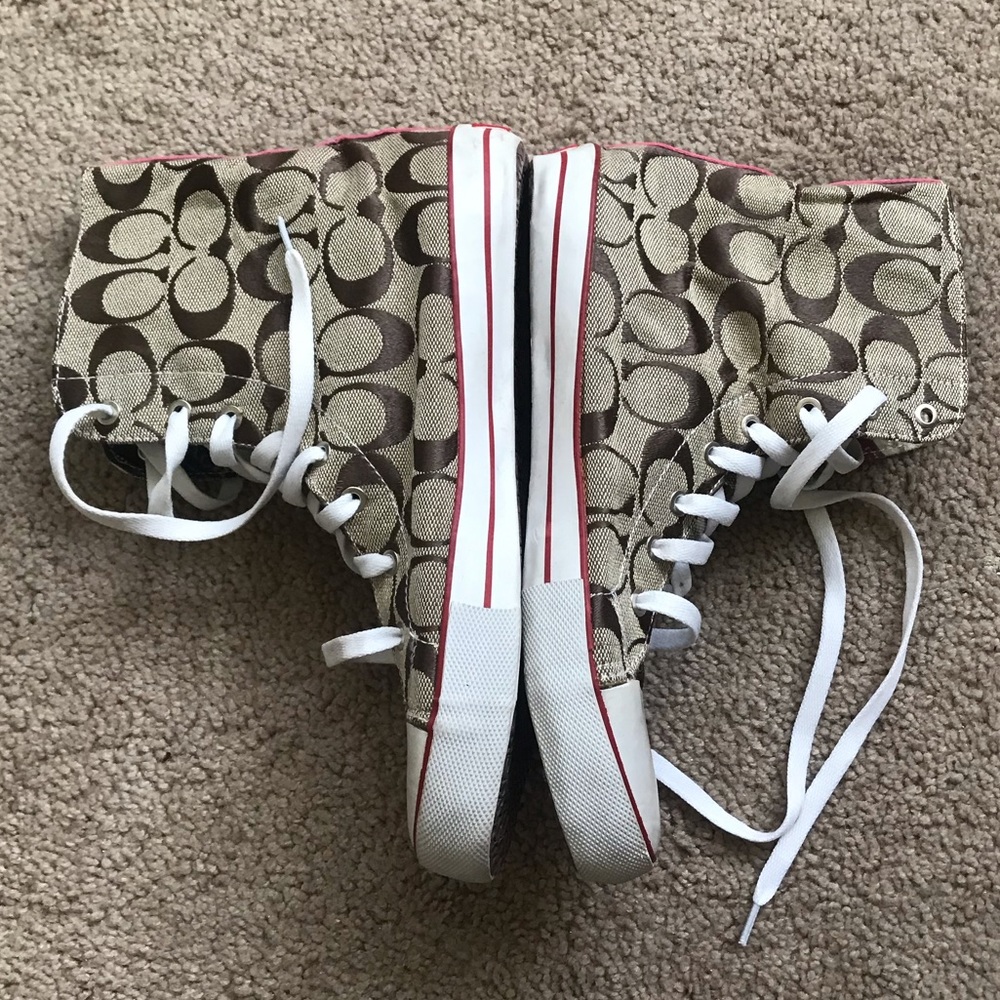 High top coach sneakers